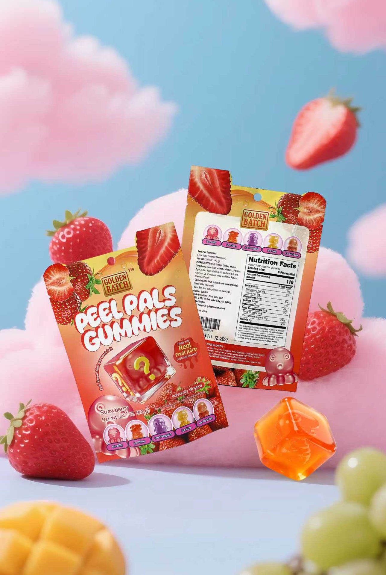 Peel Pals Gummies - Strawberry